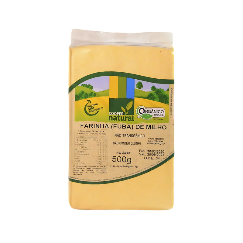 Farinha de Milho (Fuba) Orgânica Coopernatural 500g