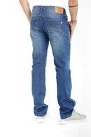CALÇA JEANS RETA MASC BLUE WASH 93