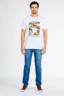 CALÇA JEANS SLIM BLUE WASH 93