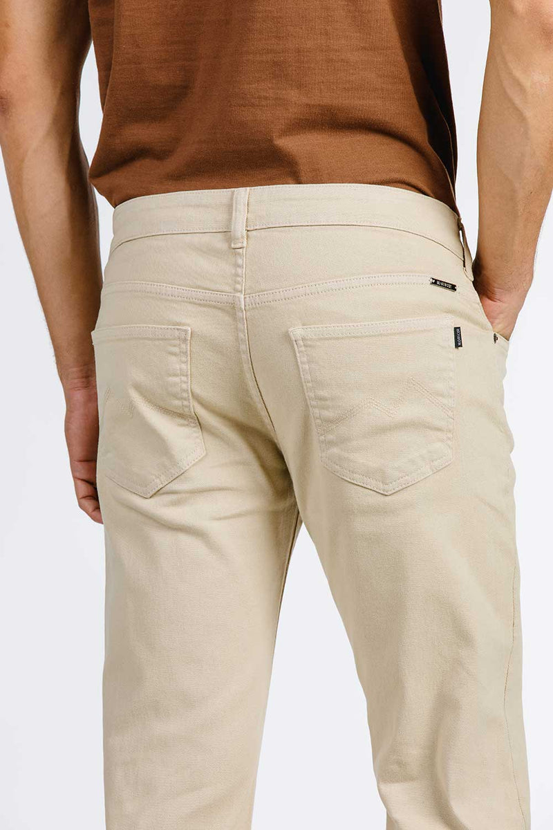 CALÇA JEANS SLIM BCO/PT