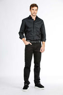 CALÇA JEANS SLIM BCO/PT