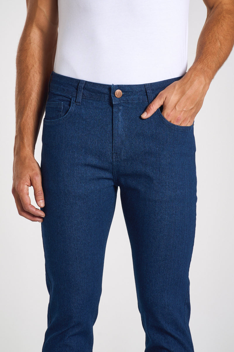CALÇA JEANS MASC SLIM DEEP BLUE