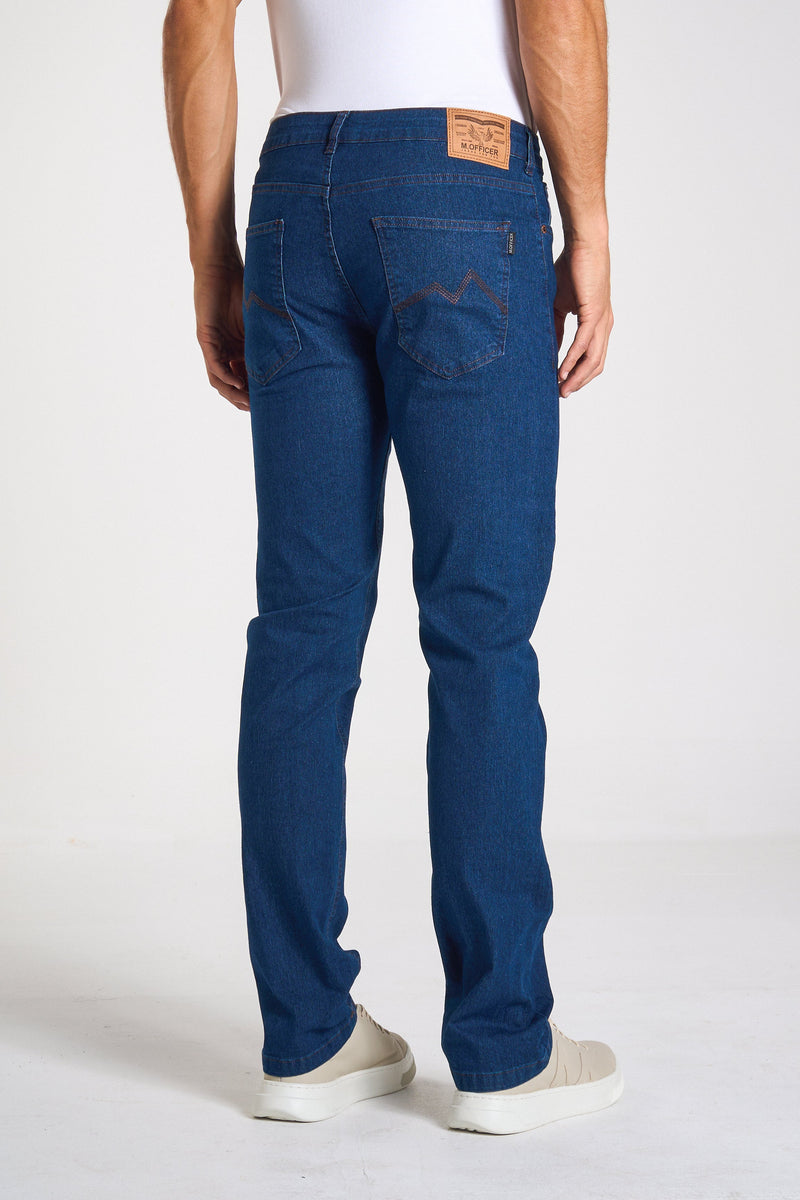 CALÇA JEANS MASC RETA DEEP BLUE