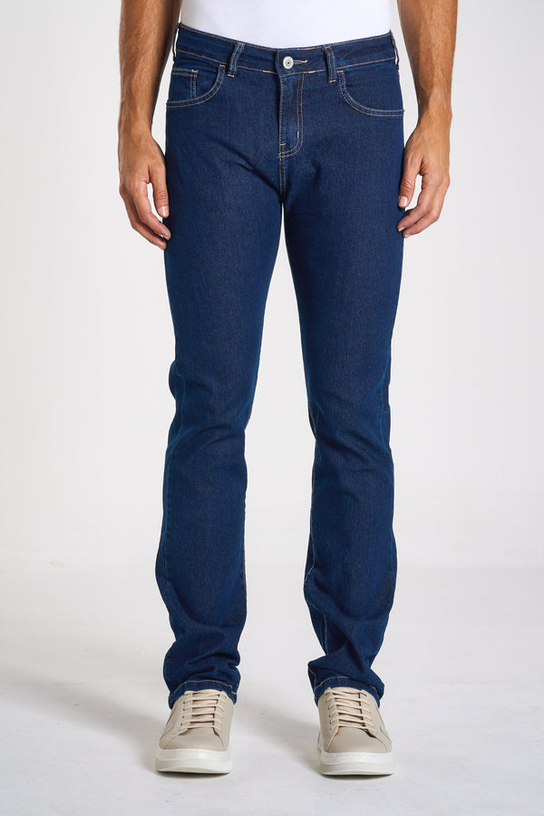 CALÇA JEANS RETA BLUE WASH 25