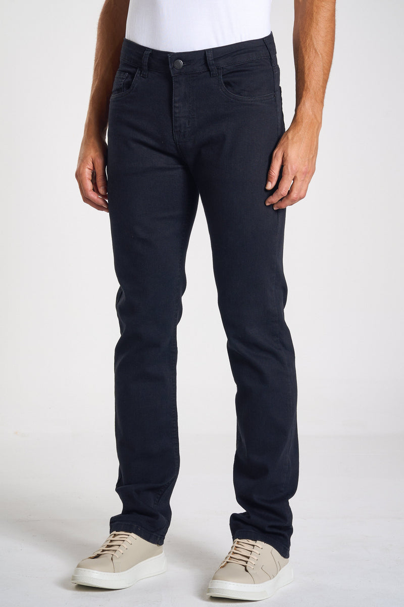 CALÇA JEANS RETA BLACK DENIM 25