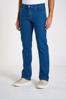CALÇA JEANS RETA BLUE WASH 25