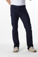 CALÇA JEANS RETA DEEP BLUE