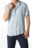 CAMISA VISC M/C ESTAMPADA