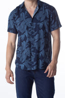 CAMISA VISC M/C ESTAMPADA