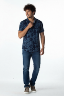 CAMISA VISC M/C ESTAMPADA