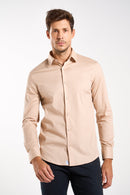 CAMISA SLIM M/L C/ELASTANO MASCULINA 25