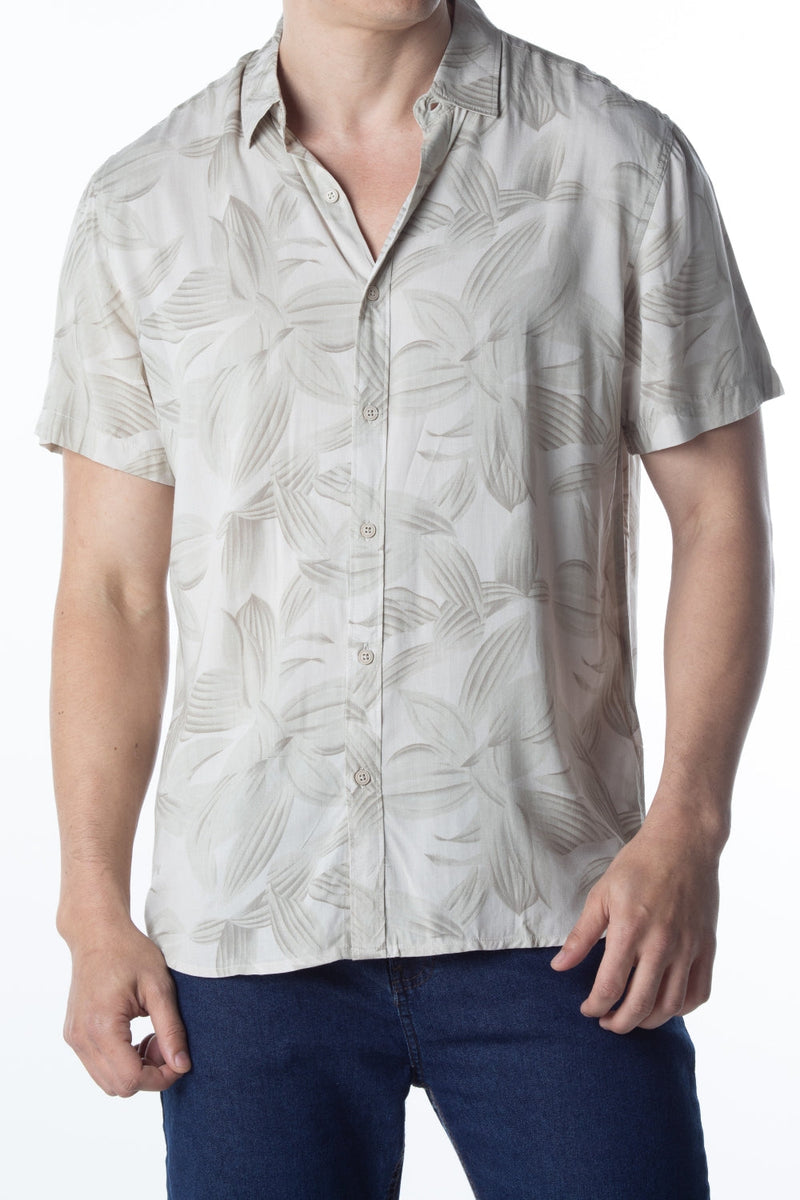 CAMISA VISC M/C ESTAMPADA